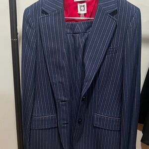 Navy and Red Striped 2-piece Women’s Suit (NWT).